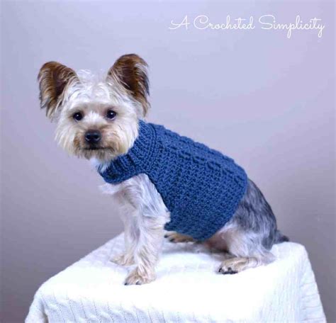 dog sweater crochet patterns free|More.